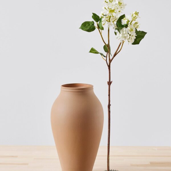 Close-up of vase silhouette detail on this Round Flower Hairpin Flower Frog - 3.5 inch