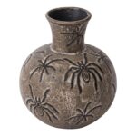 Creepy Crawler Ceramic Black Widow Spider Halloween Candy Bowl and Budvase Decor, home decor