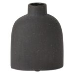 Modern Karis Ceramic Black or White Minimal Round Bud Vase