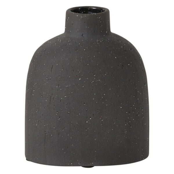 Modern Karis Ceramic Black or White Minimal Round Bud Vase