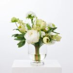 A Fresh Look - Real Touch White Peony, Green Everyday Spring Arrangement - Green and