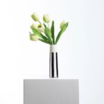 Real Touch Green Faux Tulip Arrangement in Large Tori Vase