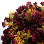 Alternate angle of the Mini Mum Fall Farm House Window Box Planter showing frond and