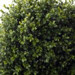 Detail view of planter detail from the Realistic Boxwood Ball Topiary Bush Plant Outdoor Urn