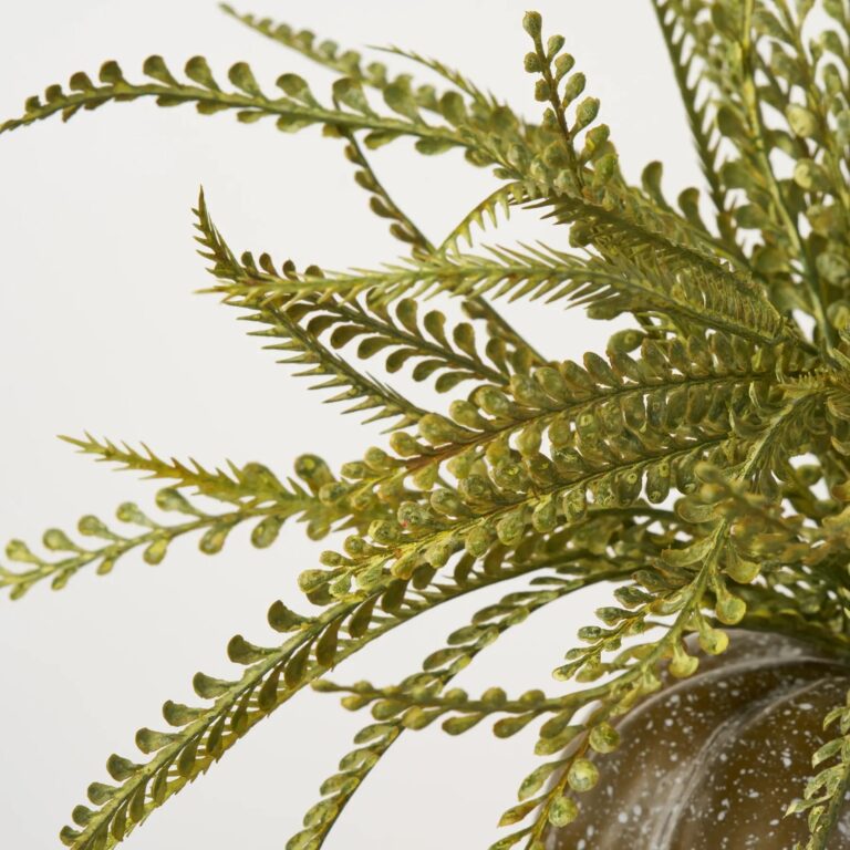 Close-up of bloom cluster detail on this Wild Wheat Grass Pumpkin Centerpiece Fall Decor Arrangement