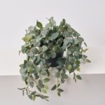 Alternate angle of the Hanging Fittonia Bush All Season Everyday Outdoor Urn showing full arrangement