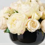 Close-up of vase silhouette detail on this Modern Elegance - Real Touch Vase Everyday Arrangement