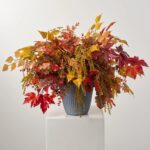 Fall Foliage Fiesta - Red, Orange, Yellow Mixed Oak, Urn Filler Arrangement - Multi