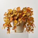 Mixed Gold, Rust and Fall Green Aspen Leaf Foliage Urn Filler Arrangement - Golden
