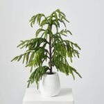 Lifelike Real Touch Norfolk Faux Tree Christmas Decor Planter Christmas Arrangement - Green