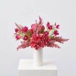 Garden of Love - Rosey Hydrangea and Magnolia, Fuchsia Spring Fall Arrangement - Mauve