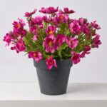 Faux Orchid Purple Cosmos Wildflower Outdoor Urn Filler Spring Summer Arrangement - Orchid Purple