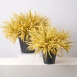 Faux Triticum Wheat Bush Outdoor Fall Urn Filler Potted Bush Arrangement - Available in 2