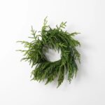 Full display view of the Norfolk Collection - Real Touch Holiday Winter Wreath with wreath
