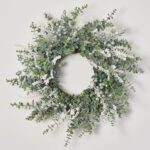 Winter Frost - White Sedum, Glitter Metallic Crabapple Door Christmas Wreath