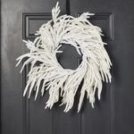Norfolk Collection - Real Touch White Norfolk Pine Front Door Christmas Holiday Winter Wreath