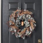 Winter Bell Serenade - Frosted Seed Eucalyptus, Bronze Cedar, Bells Holiday Wreath