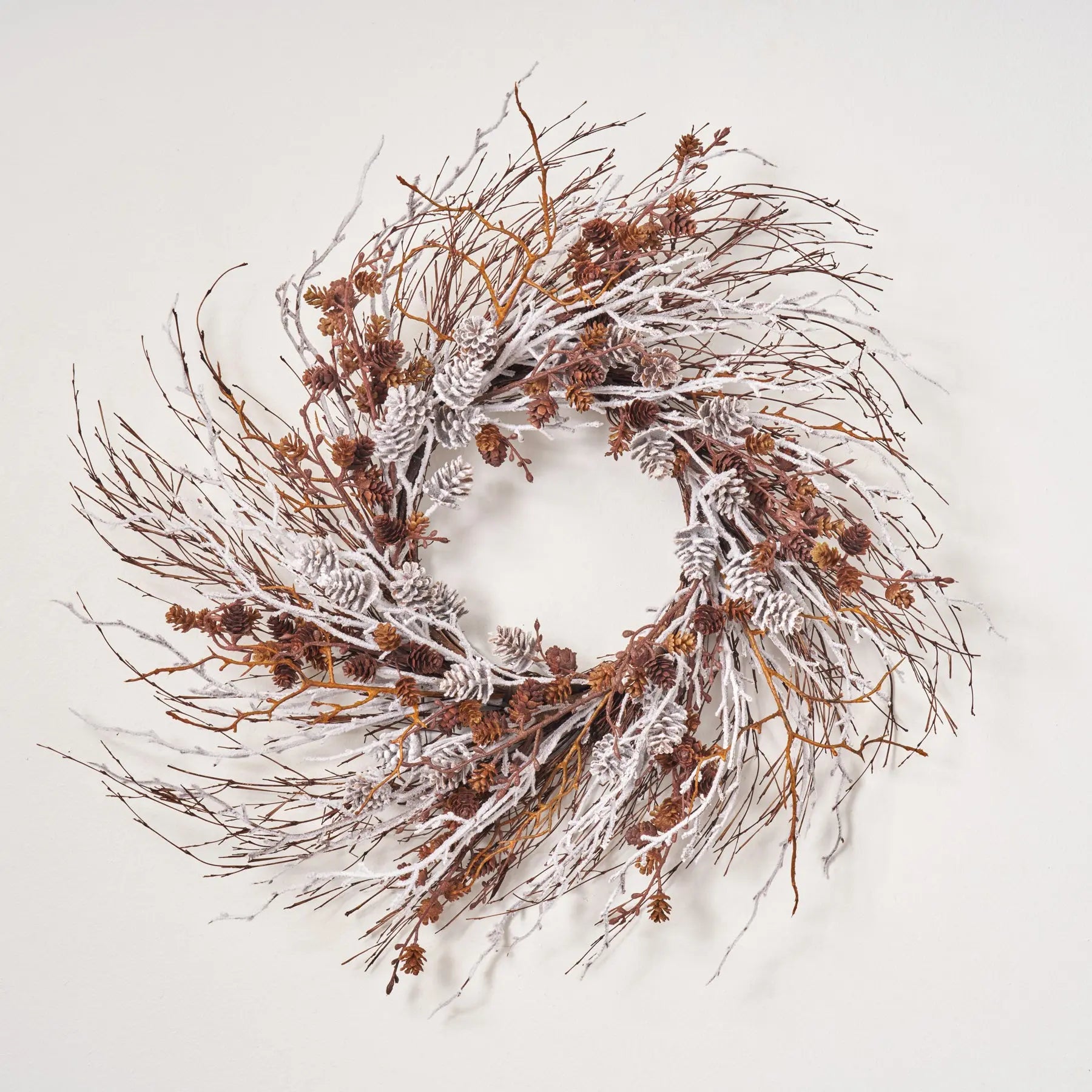 CW1437-PMRusticPinecone_TwigWispyWinterChristmasFrontDoorWreath_1.jpg Rustic Pinecone and Twig Wispy Winter Christmas Front Door Wreath