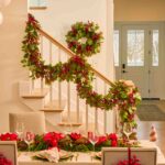 Alternate angle of the Real Touch Salal Leaf Front Door Wreath showing wreath face texture