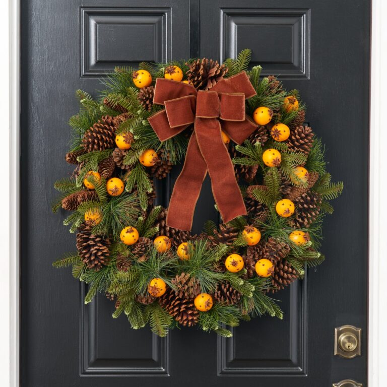Yuletide Spice - Mixed Natural Pinecone with Mini Star Bow Option Available