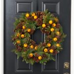 The Yuletide Spice - Mixed Natural Bow Option Available shown in full, highlighting full wreath