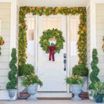 Real Touch Magnolia Leaf and Faux Cedar Winter Greenery Garland Table Runner