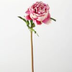 The Perfect Peony Real Touch Forever Faux Flower 22 inch Stem - Pink Cerise