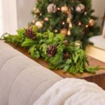Real Touch Norfolk, Spruce and Juniper Christmas Front Door Holiday Table Swag