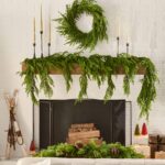 Draping Real Touch Norfolk Pine Garland Cascading Winter Greenery Christmas Decor - 4 Foot 48