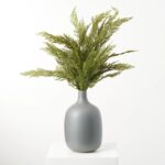 Side view of the Real Touch Lebanon Cedar Faux Winter Greenery Stem revealing bloom tips