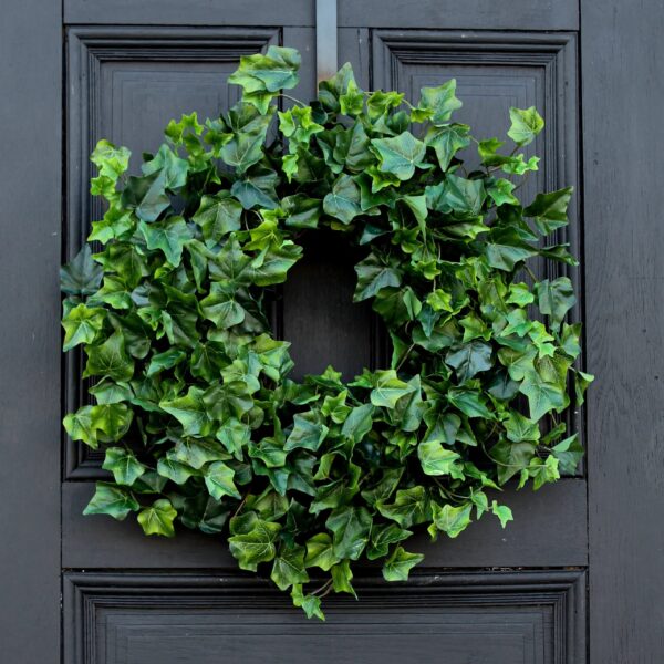 Dark Green Real Touch English Ivy Everyday All Seasons Front Door Wreath
