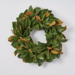 Classic Real Touch Magnolia Leaf All Seasons Front Door Wreath 24 inch - Wreath