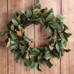 Classic Real Touch Magnolia Leaf Faux Everyday Greenery Wreath 30 inch - Green