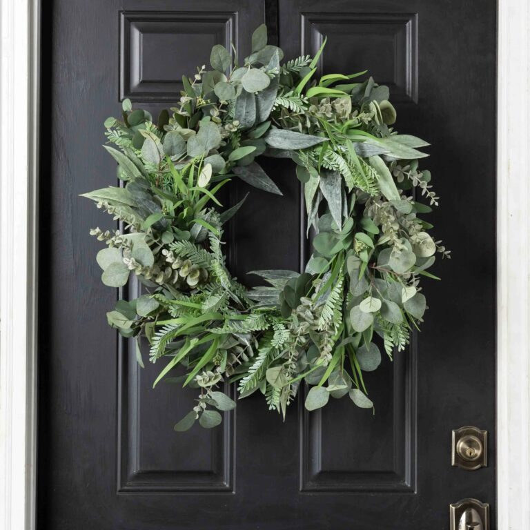 Deluxe Mixed Eucalyptus and Lux Greenery Everyday Front Door Extra Large Wreath