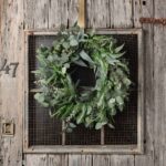Detail view of layered greenery detail from the Deluxe Mixed Eucalyptus and Lux Extra Large