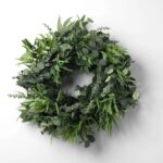 Close-up detail capturing ribbon and accent detail of the Deluxe Mixed Eucalyptus and Lux Extra