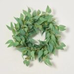 All Seasons Faux Blade Eucalyptus Leaf Everyday Front Door Wreath - Green