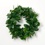 Lifelike All Seasons Camellia Leaf and Bud Everyday Winter Front Door Wreath - 20 inch