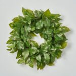 Real Touch Salal Leaf UV Treated Faux Everyday Spring Door Greenery Wreath - 24 inch