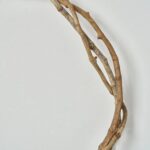 Alternate angle of the All Seasons Natural Broad Vine Twig Everyday Wreath showing wreath face