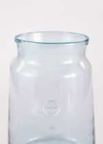 Detail view of glass texture detail from the etúHOME Large French Mason Jar Mason Jar