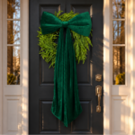 54" Green Velvet Bow - Extra Large