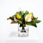 Alternate angle of the Lemon and Magnolia Blooms, Everyday Water Illusion Arrangement showing bloom arrangement