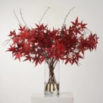 Red Japanese Maple Branches and Wild Twigs Lifelike Foliage Fall Everyday Centerpiece Arrangement