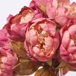 Close-up of vase silhouette detail on this Mauve Pink Lux Peonies Water Illusion Arrangement