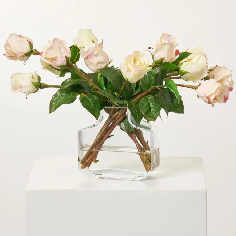 La Petite Rose - Blush and Cream Real Touch Water Illusion Arrangement