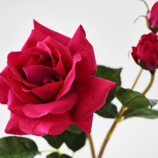 Close-up of vase silhouette detail on this Real Touch Fuchsia Juliette Full Water Illusion Arrangement