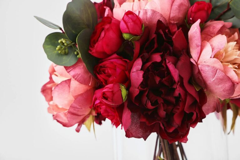 Close-up of bloom cluster detail on this Blushing Beauty - Mixed Mauve Water Illusion Arrangement