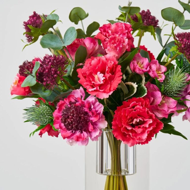 Close-up of vase silhouette detail on this Little Luxuries - Real Touch Crystal Block Vase