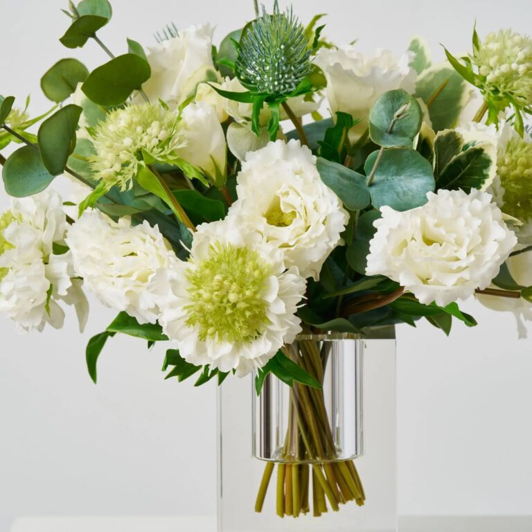 Close-up of vase silhouette detail on this Little Luxuries - Real Touch